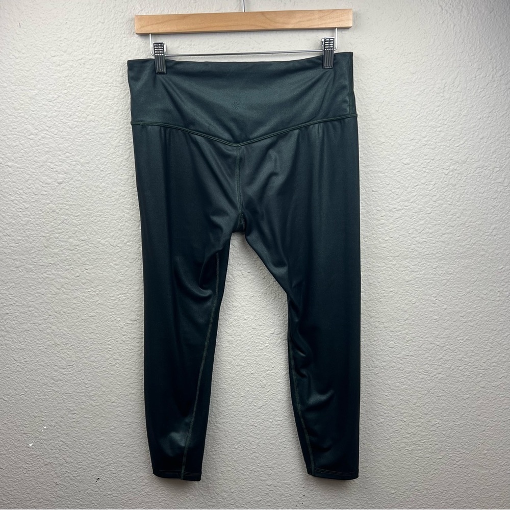 Athleta Elation Ultra High Rise Shimmer Tight in Powervita Nordic Teal Sz M - Picture 4 of 6